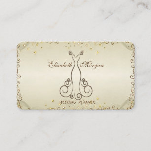 Tarjeta De Visita Elegante Sofisticado Con Estilo Profesional,Vestid