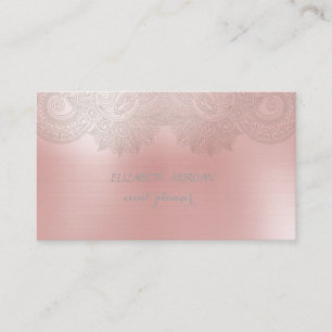 Tarjeta De Visita Elegante Sofisticado Moderno,Encaje