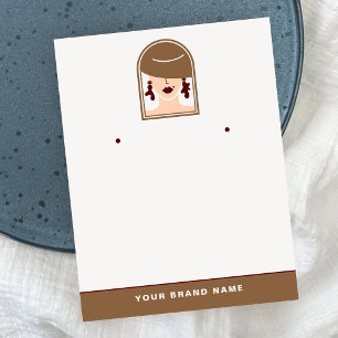 Tarjeta De Visita Elegante sostenedor mínimo para escritura de joyer