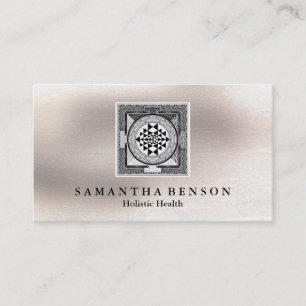 Tarjeta De Visita Elegante Sri Yantra / Sri Chakra