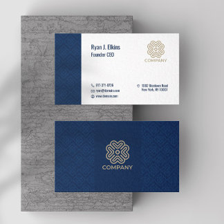 Tarjeta De Visita Elegante Startup, Manager, CEO y Fundador