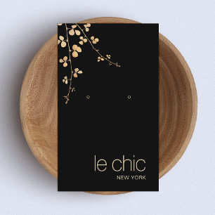 Tarjeta De Visita Elegante Sucursal de Oro Sujetador de la pantalla 