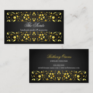Tarjeta De Visita Elegante Swirl