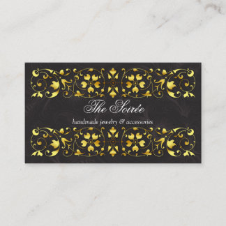 Tarjeta De Visita Elegante Swirl