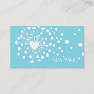 Tarjeta De Visita Elegante Terapia Moderna De Masaje De Dandelion