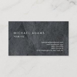 Tarjeta De Visita Elegante textura gris claro profesional moderna