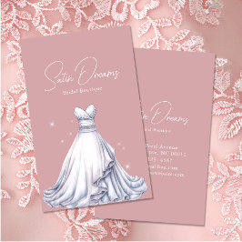 Tarjeta De Visita Elegante tienda con ropa de novia