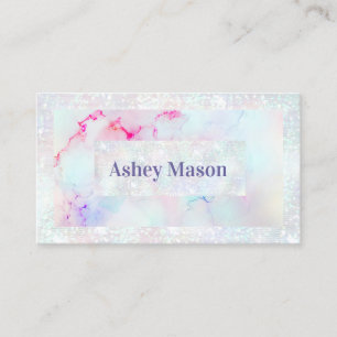 Tarjeta De Visita Elegante Tinta Alcohólica Pastel Moderna y Tendenc