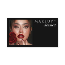 Elegante Tipografía Código QR Negro Foto Maquillaj