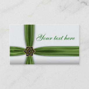 Tarjeta De Visita Elegante Verde Esmeralda