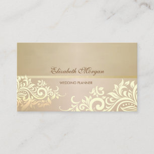 Tarjeta De Visita Elegante Vintage, Chic, Encaje