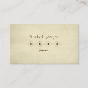 Tarjeta De Visita Elegante Vintage profesional