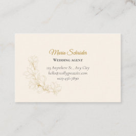 Tarjeta De Visita Elegante Visitenkarte in Rosa & Gold