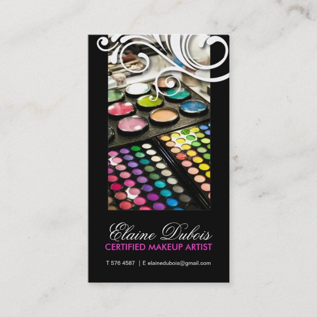 TARJETA DE VISITA ELEGANTE Y CON CLASE DEL ARTISTA (Anverso)