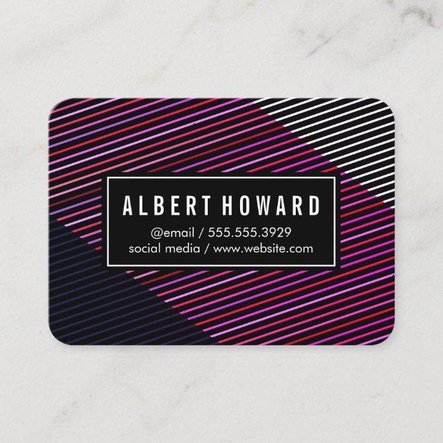 Tarjeta De Visita Elegante y contemporáneo (Anverso)