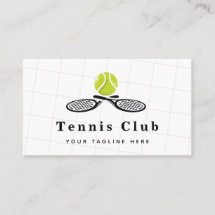 Tarjeta De Visita Elegante y elegante entrenador profesional del clu