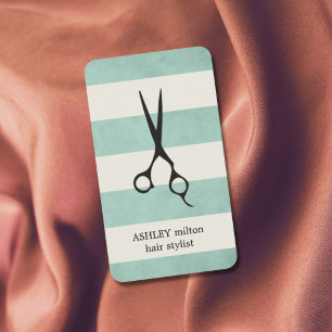 Tarjeta De Visita Elegante y elegante estilo elegante de franjas bla