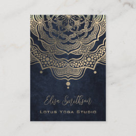 Tarjeta De Visita Elegante y elegante Mandala Moda de lujo Marina de