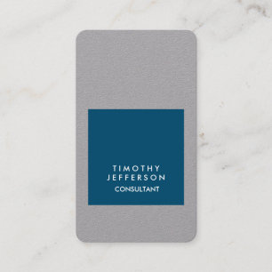 Tarjeta De Visita Elegante y elegante océano azul azul marino person