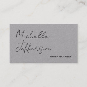 Tarjeta De Visita Elegante y exclusivo estilo de caligrafía moderna