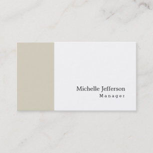 Tarjeta De Visita Elegante y exclusivo estilo moderno sencillo Minim
