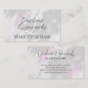 Tarjeta De Visita Elegante Y Girona Esparkle Salón Moderno De Pelo