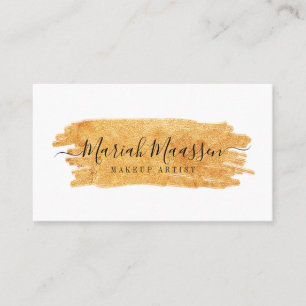 Tarjeta De Visita Elegante y glamorosa Belleza Cepillo de maquillaje