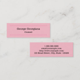 Tarjeta de visita elegante y limpia del consejo