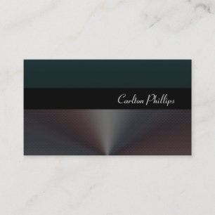 Tarjeta De Visita Elegante y limpio/ acero cepillado.