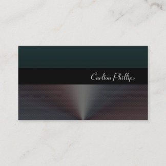 Tarjeta De Visita Elegante y limpio/ acero cepillado.