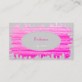 Tarjeta De Visita Elegante y llamativo medio social rosa