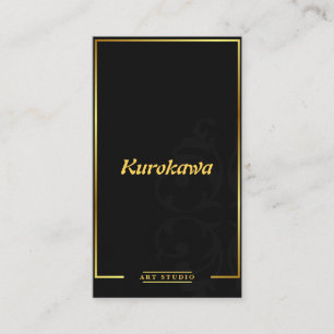 Tarjeta de visita elegante y lujosa moderna del