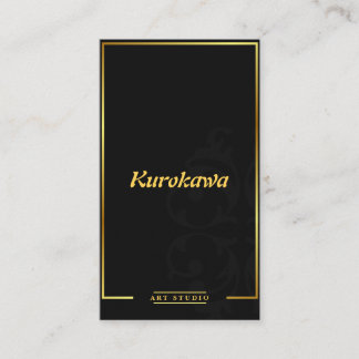 Tarjeta de visita elegante y lujosa moderna del