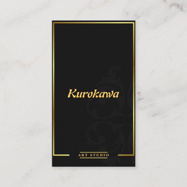Tarjeta de visita elegante y lujosa moderna del (Anverso)