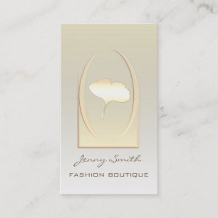 Tarjeta De Visita Elegante y lujoso ginko moderno