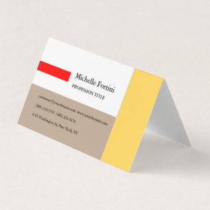Tarjeta De Visita Elegante y Minimalista