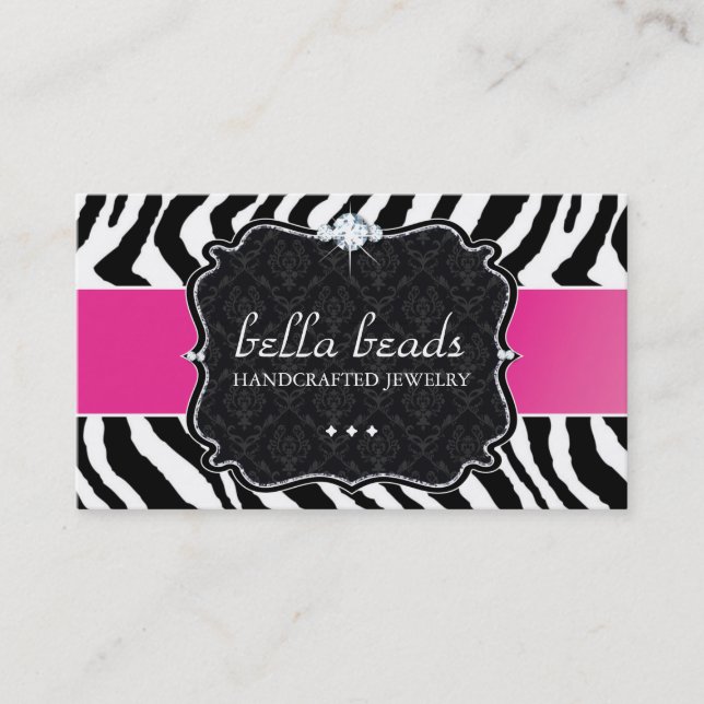 Tarjeta de visita elegante y moderna del estampado (Anverso)