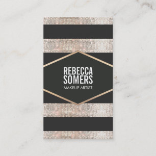Tarjeta De Visita Elegante y moderna imitación de imitación secuenci