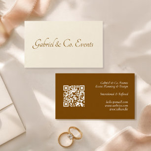 Tarjeta de visita elegante y moderna para eventos