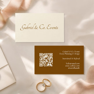 Tarjeta de visita elegante y moderna para eventos