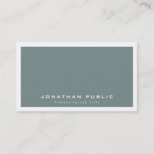 Tarjeta De Visita Elegante y moderno color Minimalista de color past