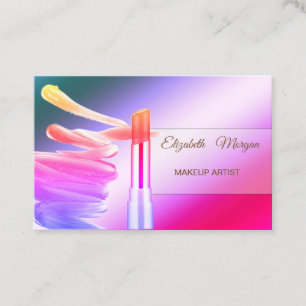 Tarjeta De Visita Elegante y moderno color, pintalabios