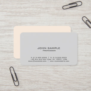 Tarjeta De Visita Elegante y moderno diseño azul sencillo profesiona