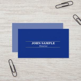 Tarjeta De Visita Elegante y moderno diseño profesional Blue Gold