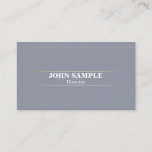 Tarjeta De Visita Elegante y moderno diseño profesional Gray Gold
