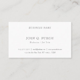 Tarjeta De Visita Elegante y moderno Minimalista elegante superior p
