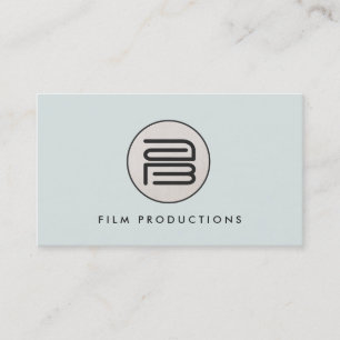 Tarjeta De Visita Elegante Y Moderno Monograma Elegante Emblema Redo