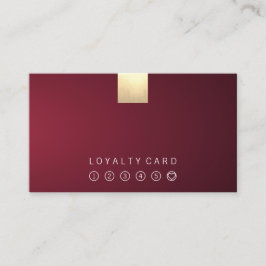 Tarjeta De Visita Elegante y moderno Wine Gradient Gold Loyalty Punc