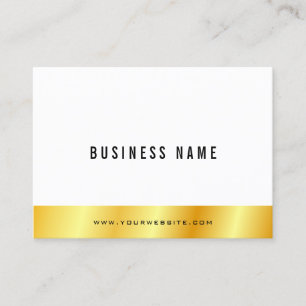 Tarjeta De Visita Elegante y personalizado estilo oro simple