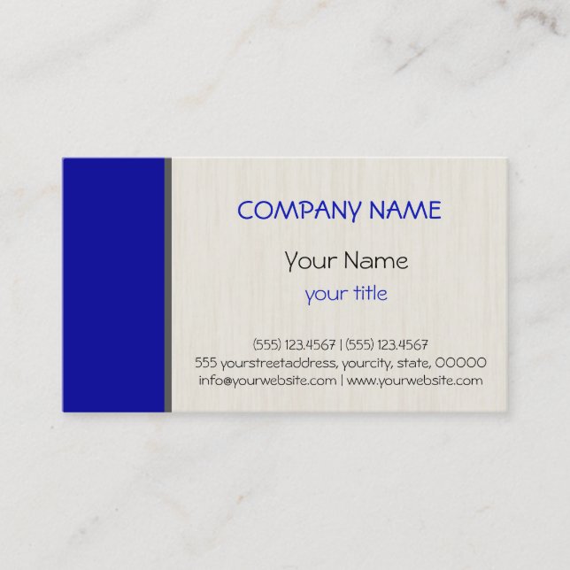 Tarjeta De Visita elegante y profesional (Anverso)